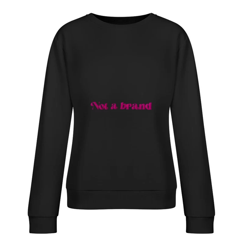 Design de texte coloré Femme Sweat-shirt à enfiler