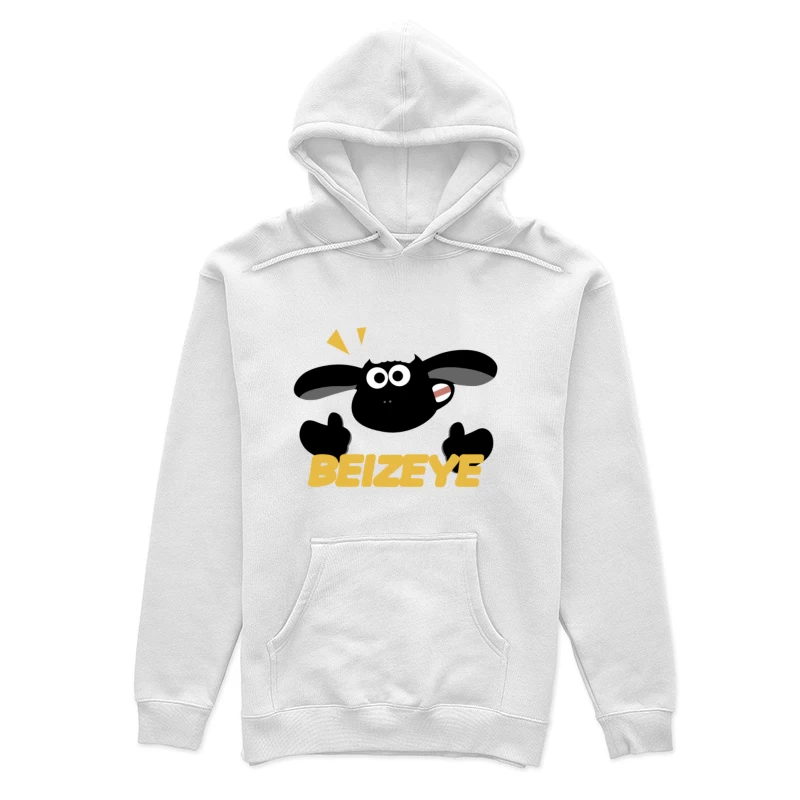 Schwarzes Schaf-Design mit Schriftzug Damen Pullover Hoodie
