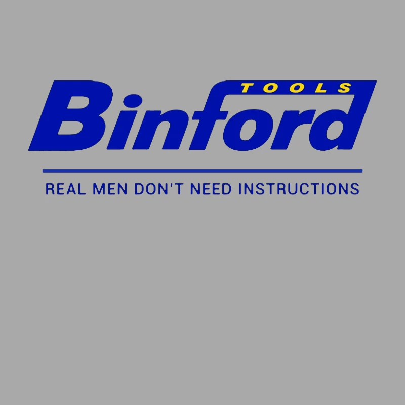 Binford Tools Company Logo with Bold Slogan Male Pullover Hoodie