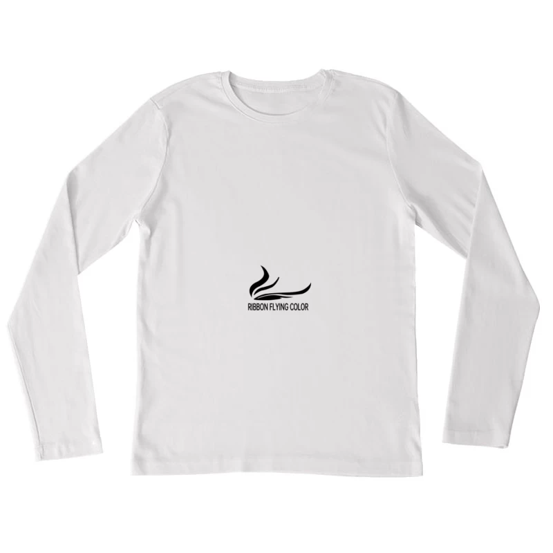 Design de Ligne de Toit Fumée Femme Manches Longues T-Shirt