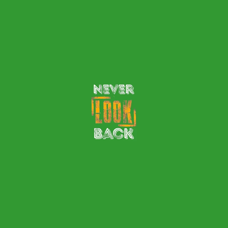 Never Look Back Motivation Desk Mat