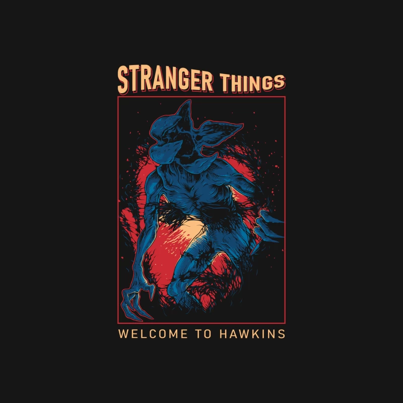 Stranger Things Artwork Male Long Sleeve T-Shirt