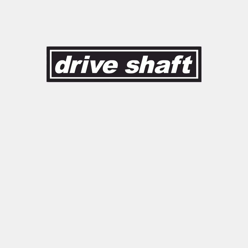Drive Shaft Automotive Logo in Black and White Male Tank Top