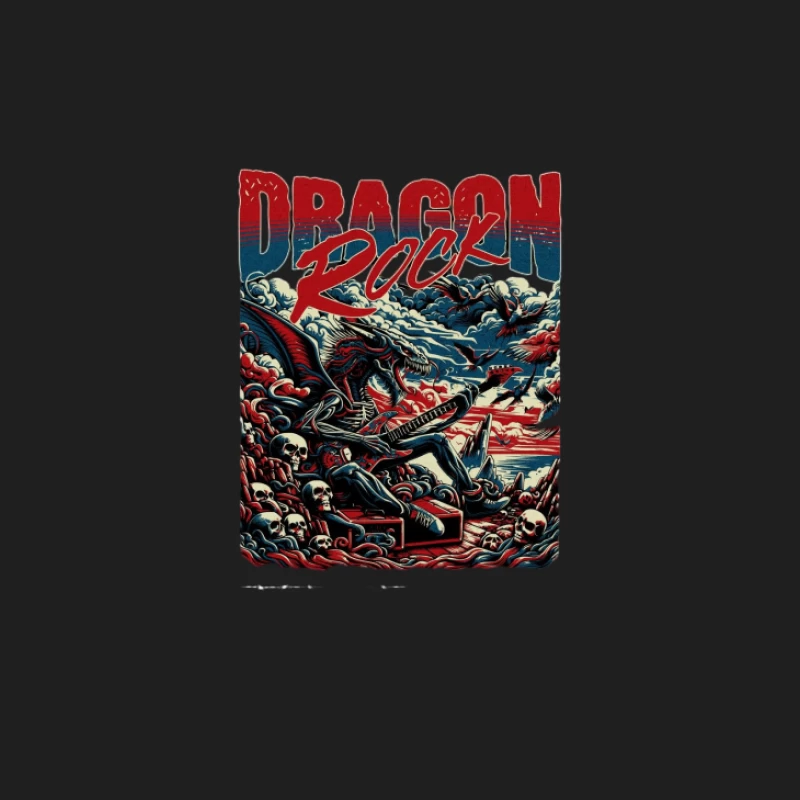 Affiche de concert de rock dragon Homme Débardeur
