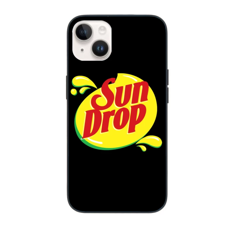 Sun Drop Soda Brand Vintage Logo Design iPhone Case