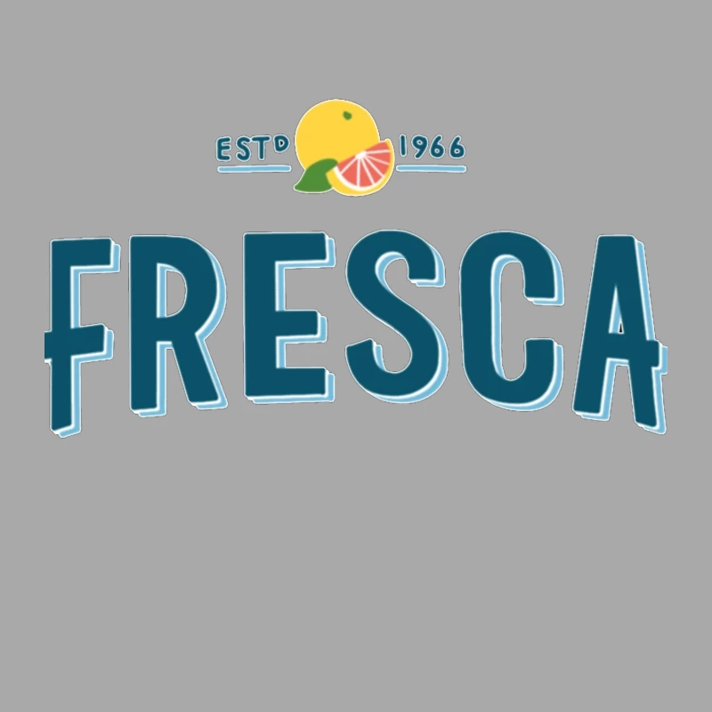 Vintage Fresca Soda Logo Design from 1966 Male Pullover Hoodie