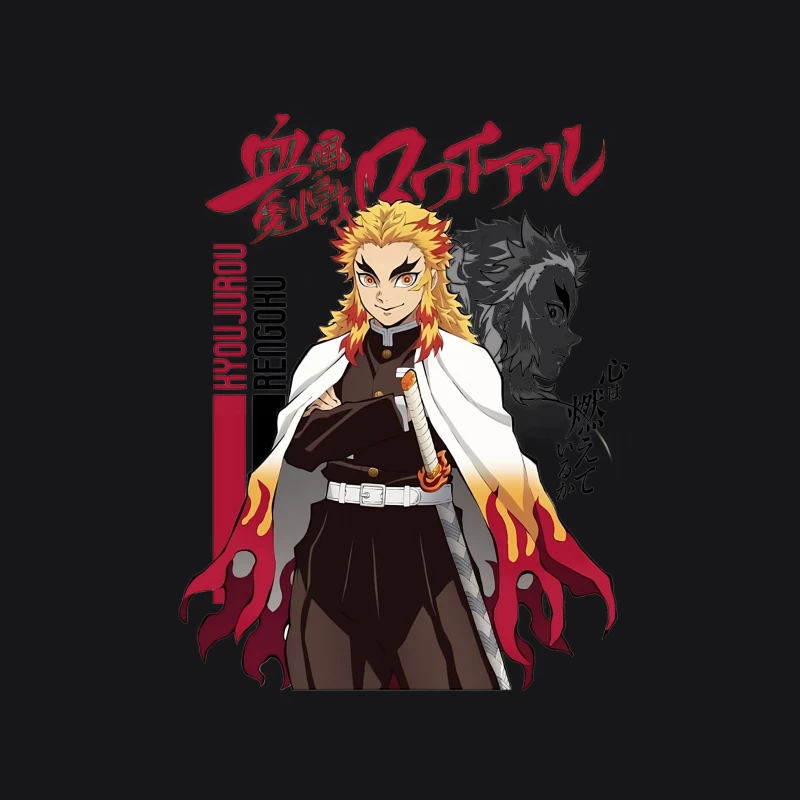 Rengoku Kyoujurou Manga Kunst Damen Pullover Hoodie