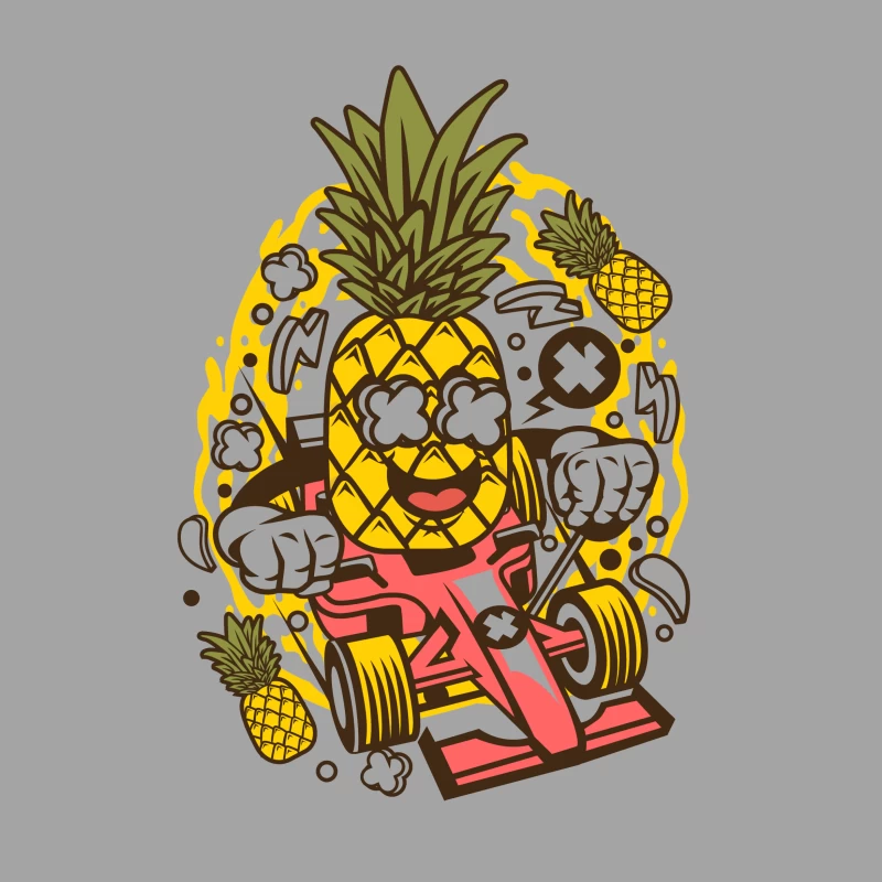 Ananas Rigolo Pilote Femme T-Shirt