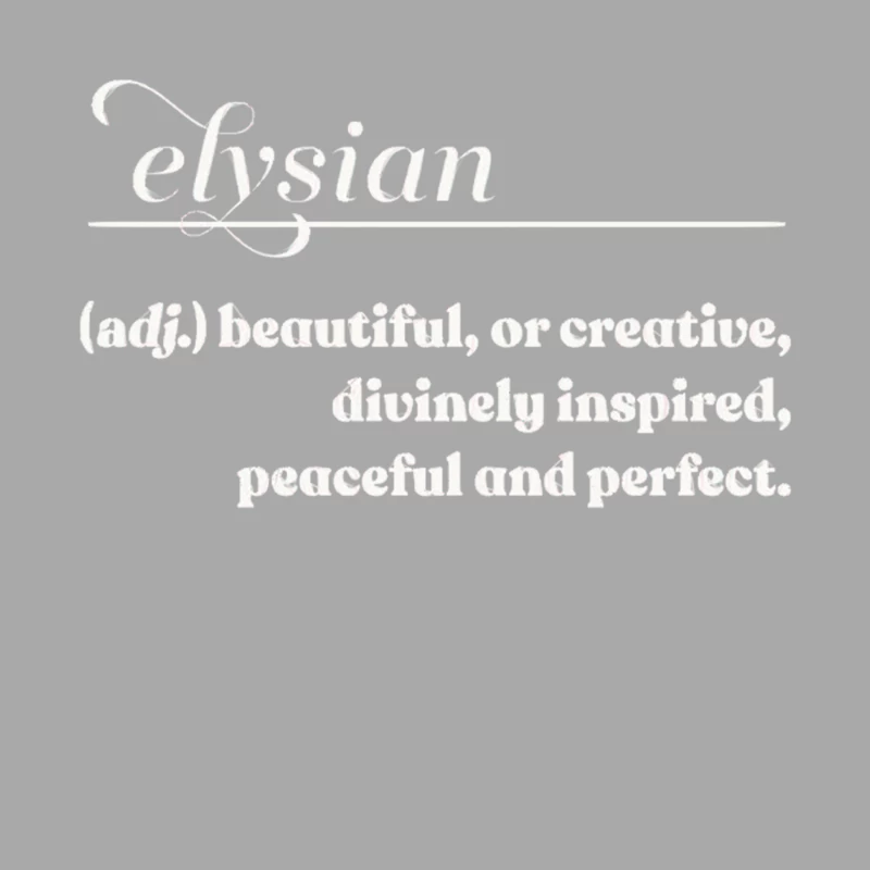 Elysian  Word Lovers Gift Male Pullover Hoodie