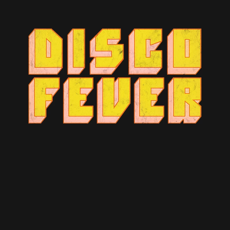 Disco Fever  Retro Style Typography Design Mouse Pad