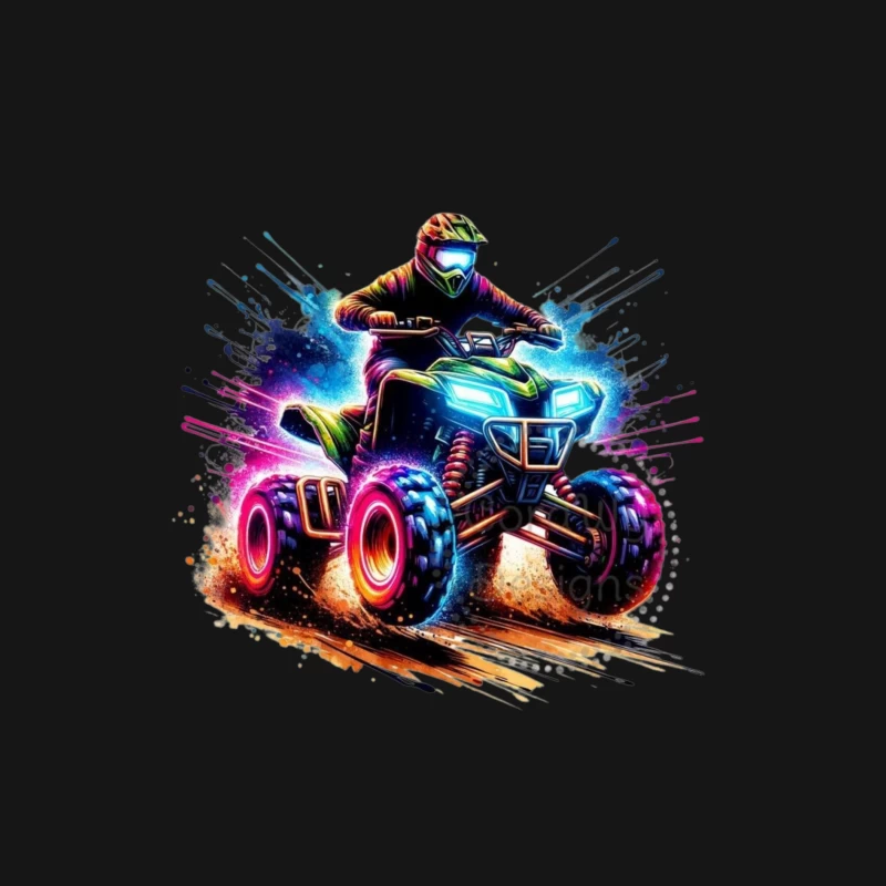 Exciting ATV Rider in Action Male Long Sleeve T-Shirt