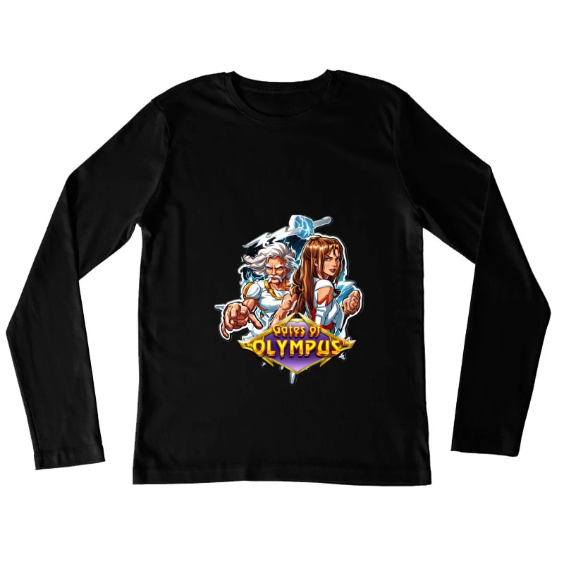 Gates of Olympus Game Artwork Female Long Sleeve T-Shirt