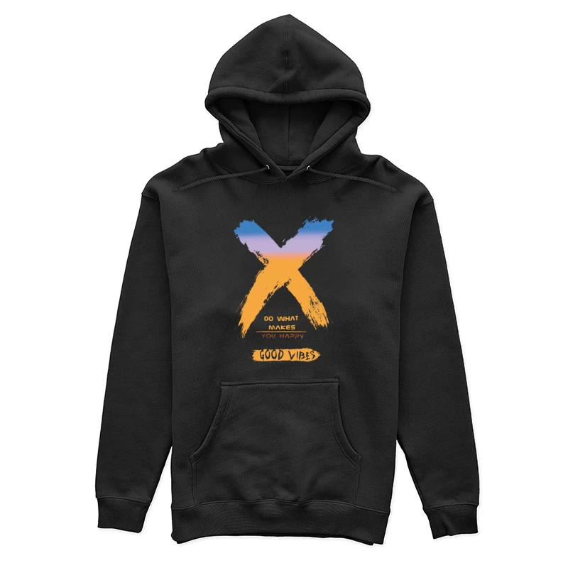 Glückliches Leben mit positiver Einstellung Damen Pullover Hoodie