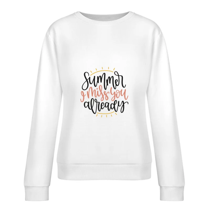 Message nostalgique d'été Femme Sweat-shirt à enfiler