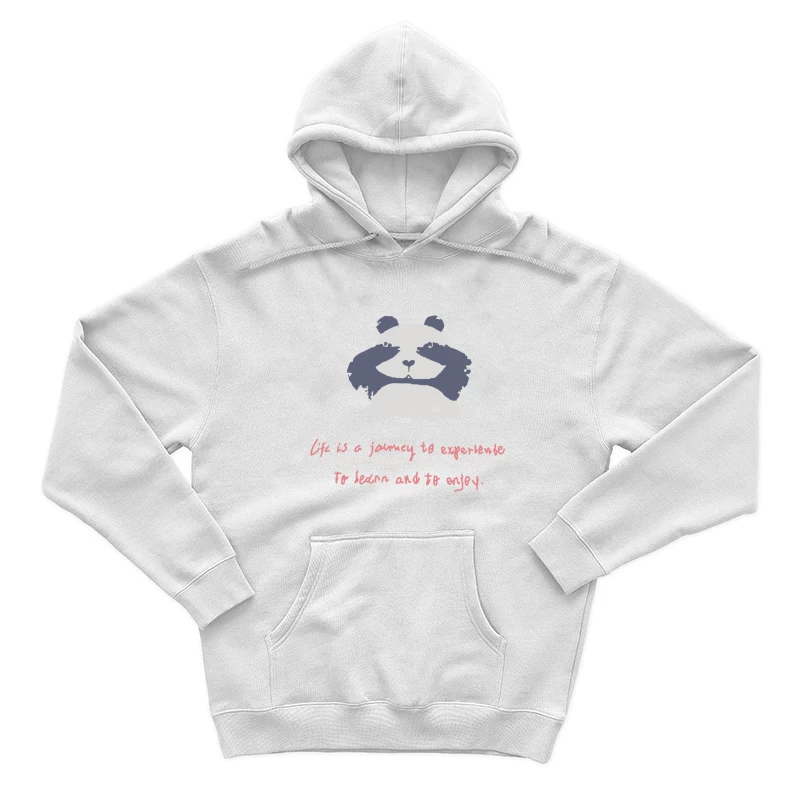 Panda-Grafik mit lebensbejahendem Zitat Herren Pullover Hoodie