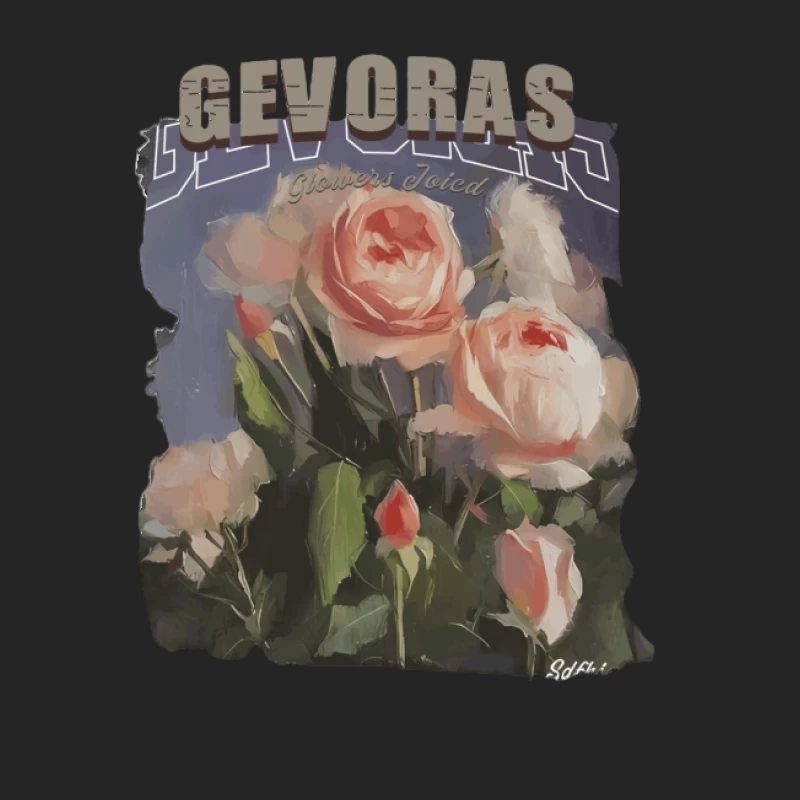 Rosenblüten Kunst auf Gevoras Herren Pullover Sweatshirt