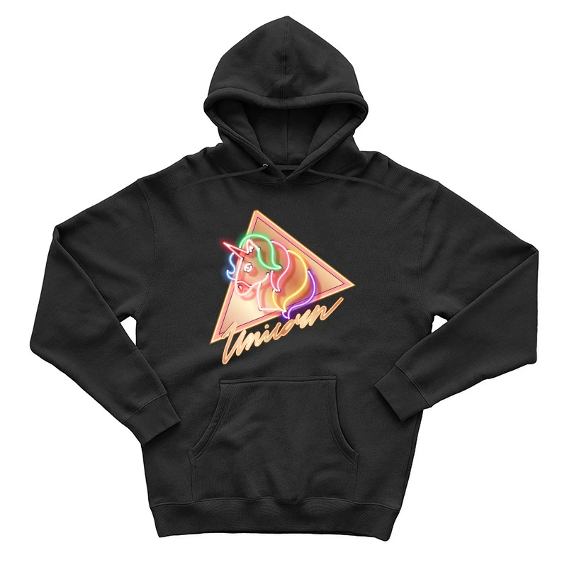 Élégant Néon Licorne Homme Sweat à capuche