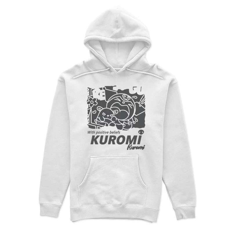 Kuromi und Freunde mit Blumen Damen Pullover Hoodie