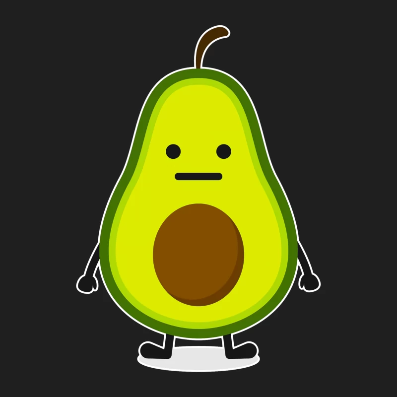 Niedliche Avocado-Karikatur Herren Tanktops