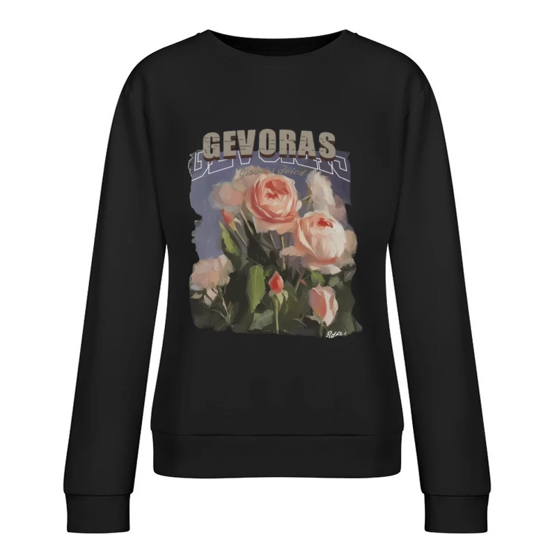 Rosenblüten Kunst auf Gevoras Damen Pullover Sweatshirt
