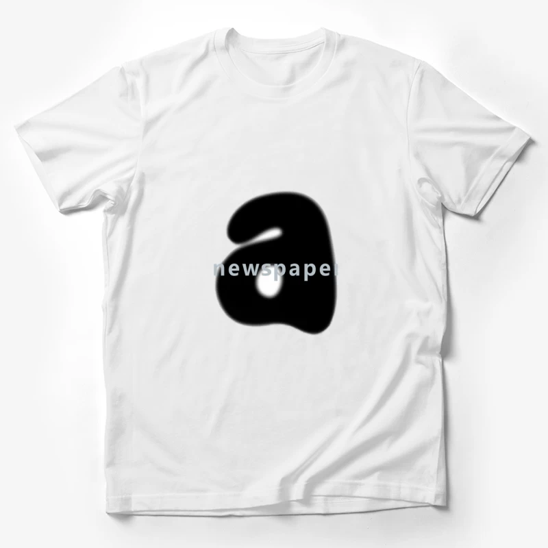 Abstrakter Buchstabe mit Schriftzug Herren T-Shirt