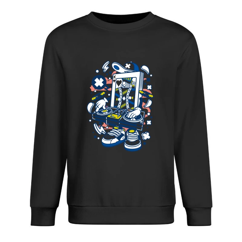 DJ Carte Roi de Coeur Homme Sweat-shirt à enfiler