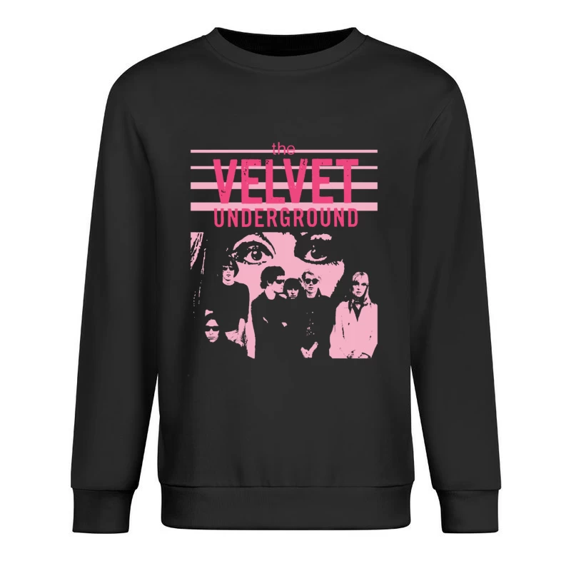 The Velvet Underground Vintage Pink Album Art Design Male Pullover Sweatshirt