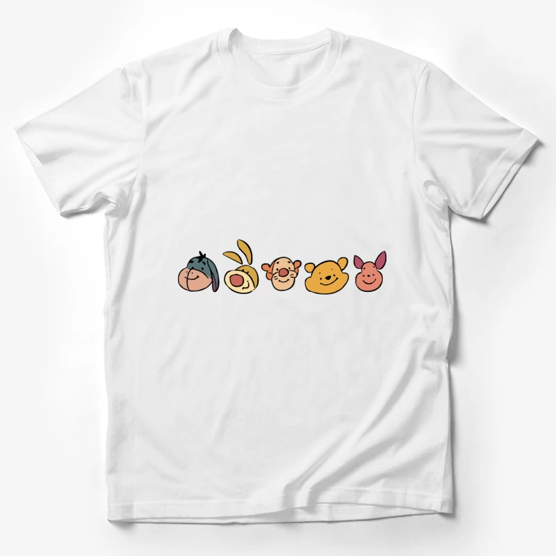 Freundliche Charaktere im Cartoon-Stil Herren T-Shirt