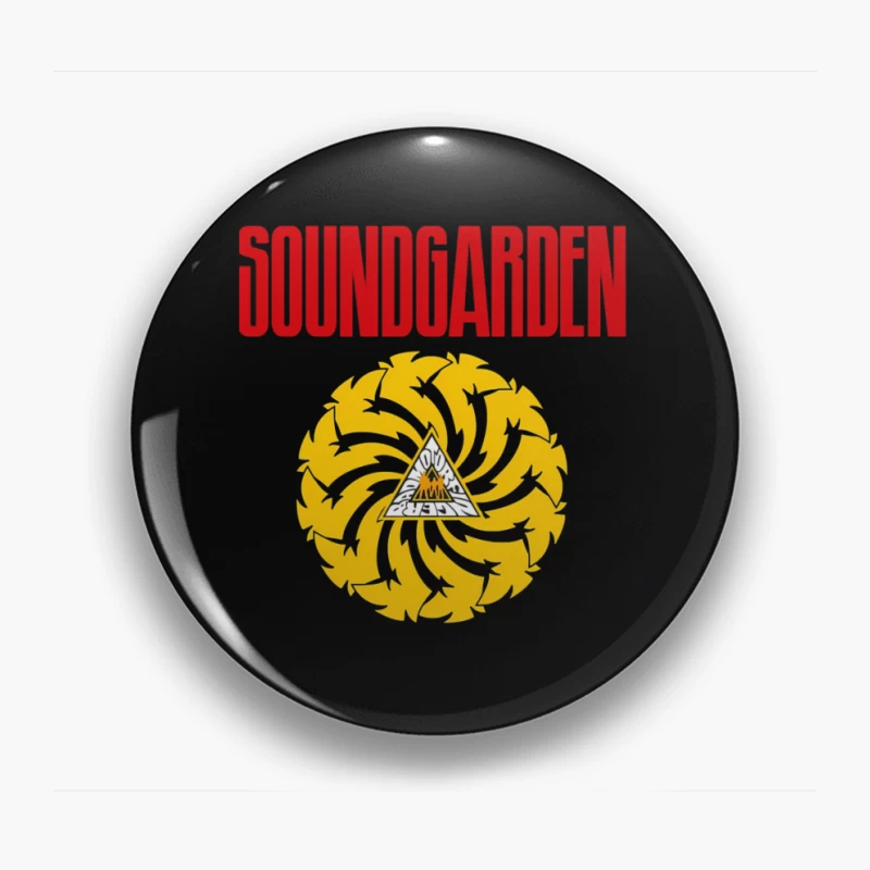 Soundgarden Band Logo with Badmotorfinger Album Symbol Pin