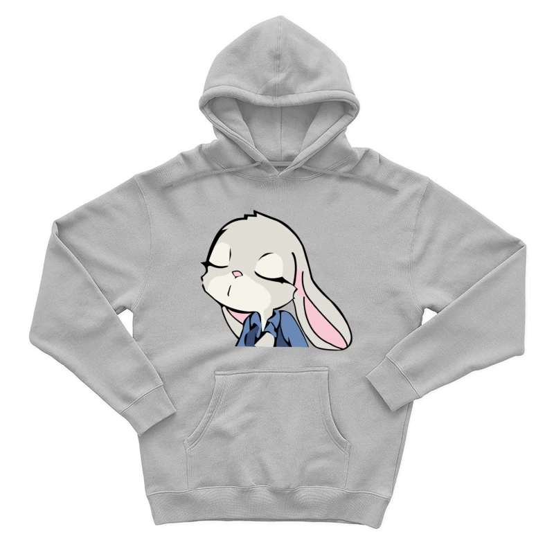 Süßes animiertes Kaninchen mit Hemd Herren Pullover Hoodie