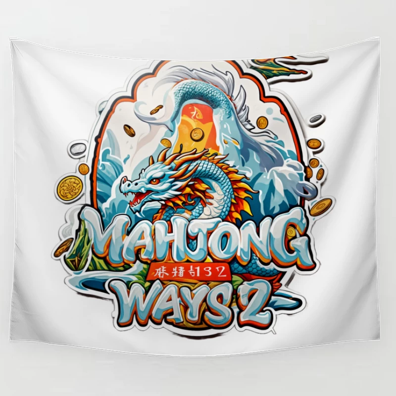 Mahjong Ways 2 Game Logo Tapestry