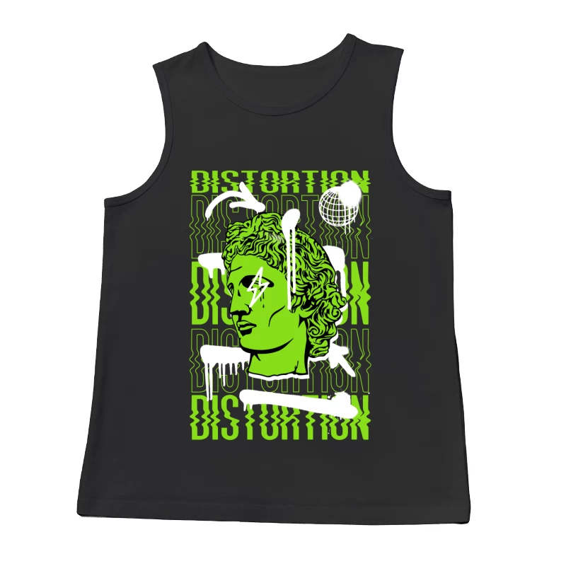 Griechische Büste mit Verzerrungseffekten Herren Tanktops