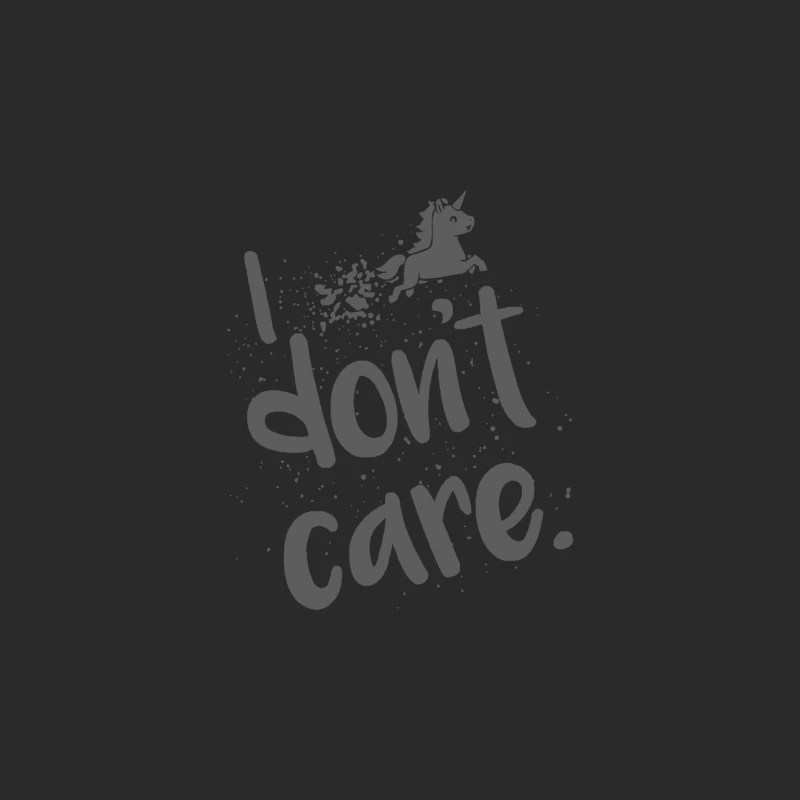 Whimsical Unicorn Typography: A Carefree Attitude Quote Baseball Cap