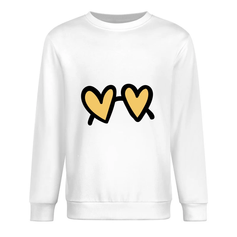 Herzförmige Sonnenbrille Herren Pullover Sweatshirt