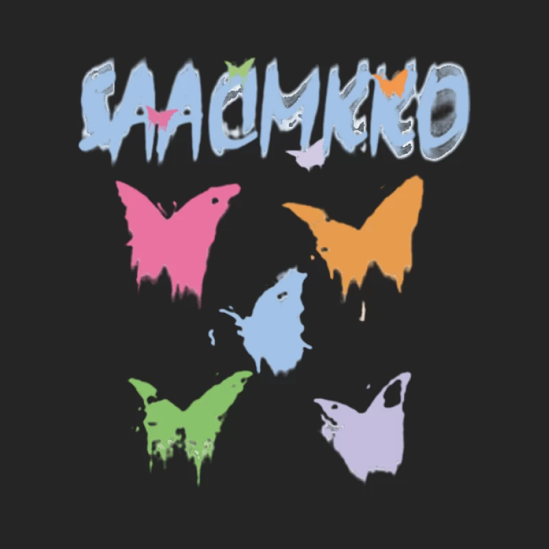 Illustration de papillons colorés Homme Sweat-shirt à enfiler