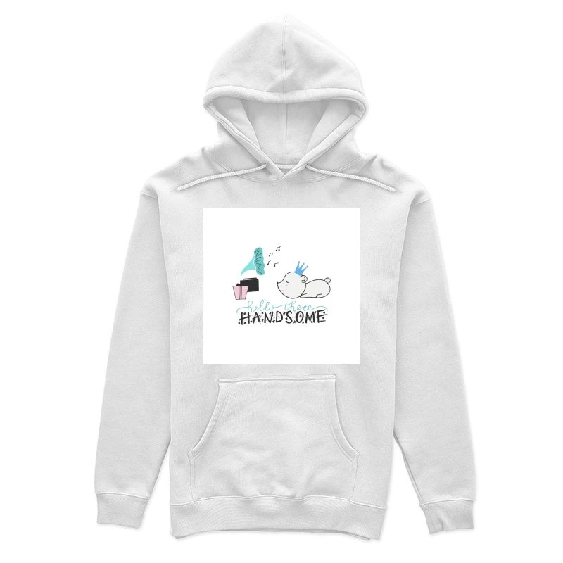 Bonjour, ours couronné mignon Femme Sweat à capuche