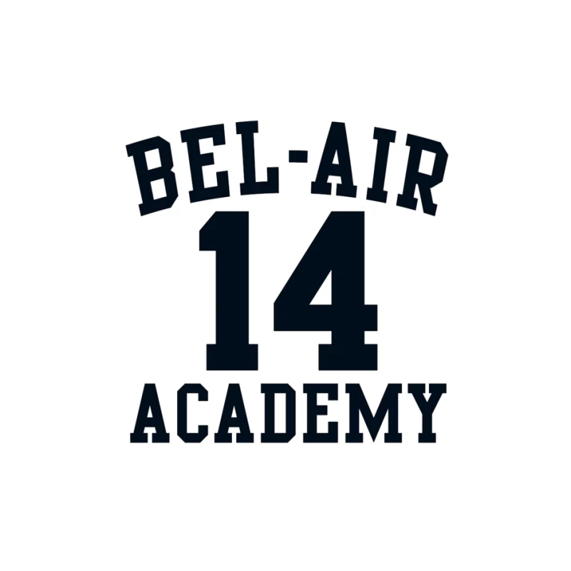 Bel-Air Academy Number 14 Athletic Jersey Design Pin