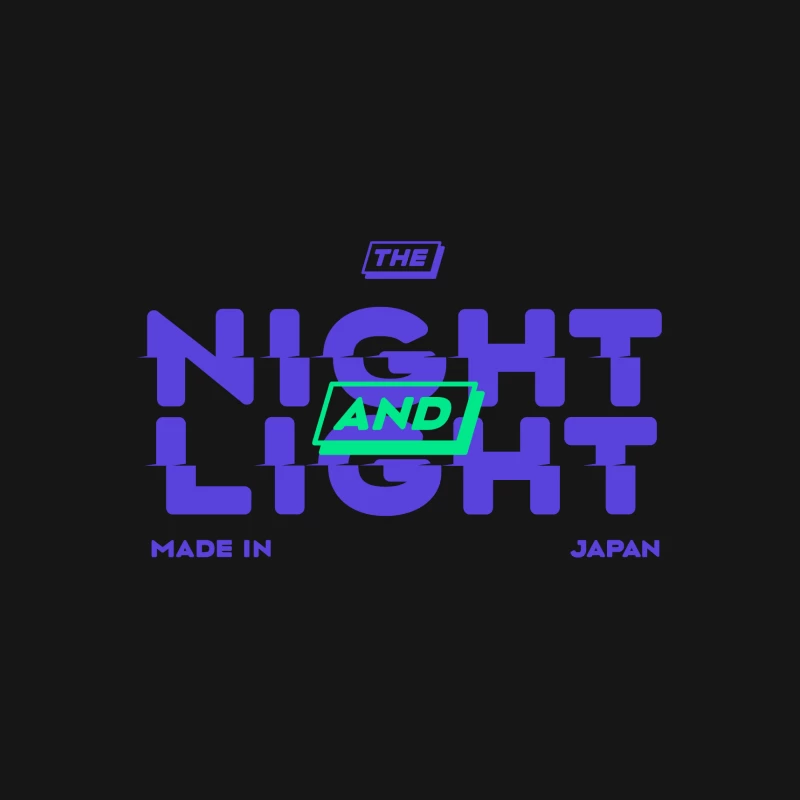 Nacht und Licht Design aus Japan Herren T-Shirt