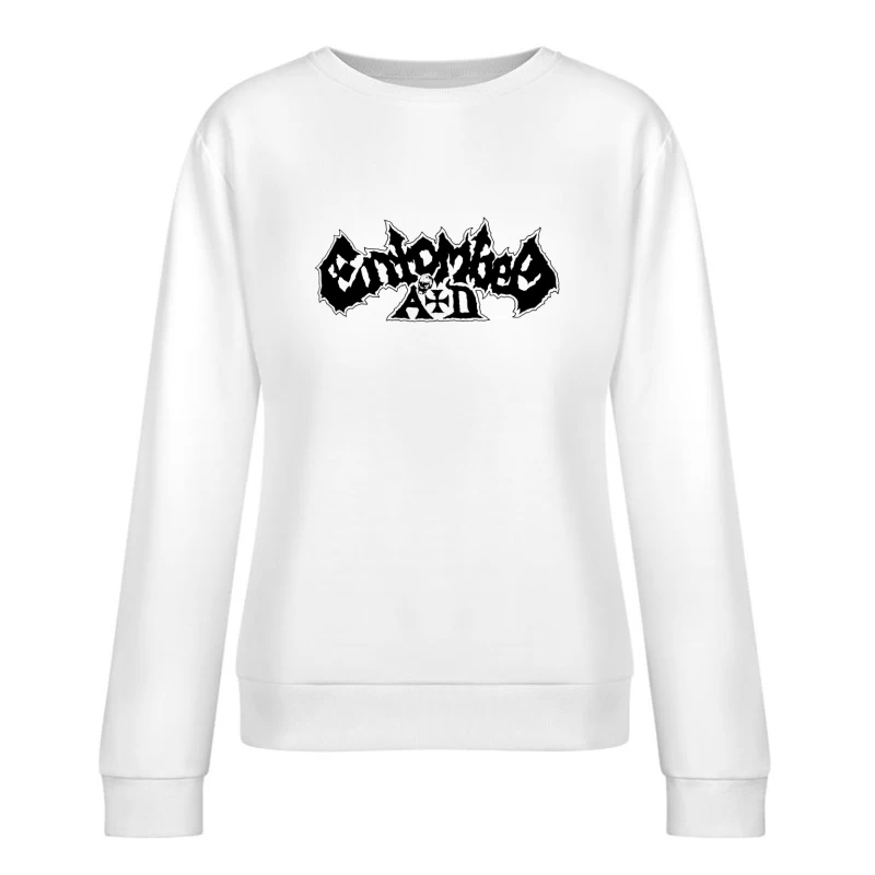 Entombed Black Logo Female Pullover Sweatshirt