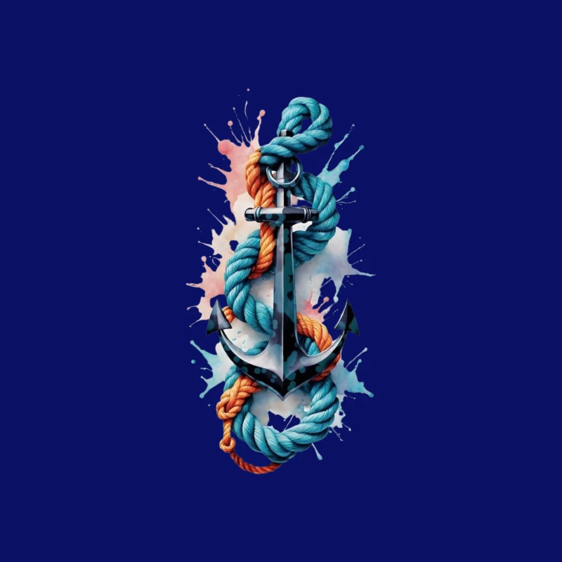 Anchor with Colorful Ropes iPhone Case