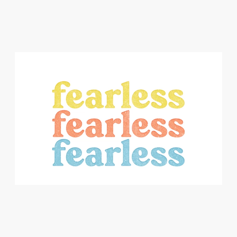 Fearless  Retro Style Typography Apparel Travel Mug