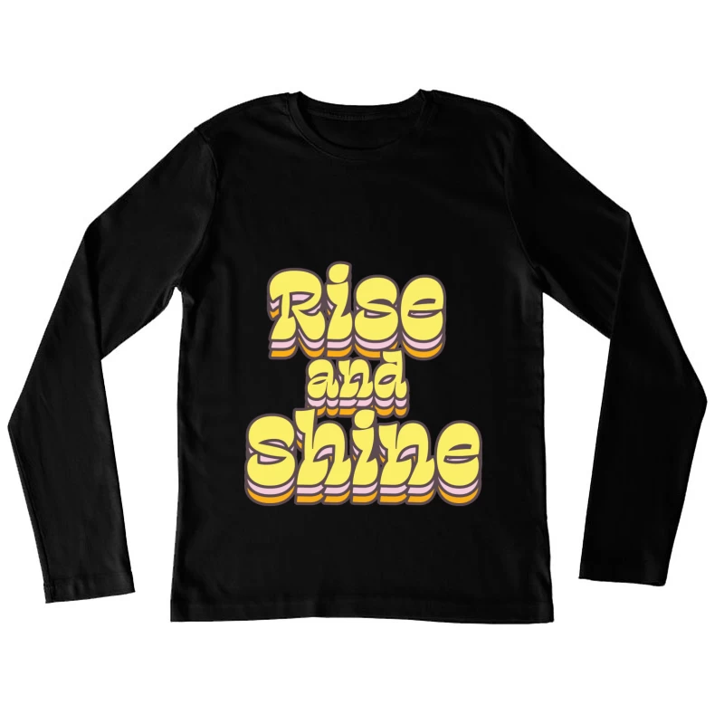 Fröhlicher Morgen Gruß Damen Langarm T-Shirt