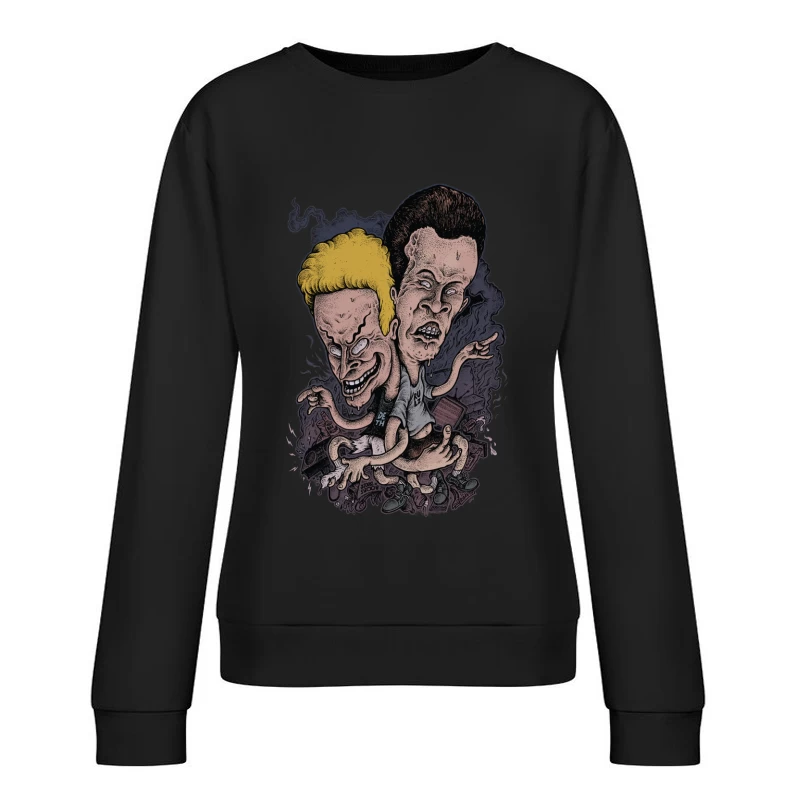 Beavis and Butt-Head Cartoon Art Female Pullover Sweatshirt