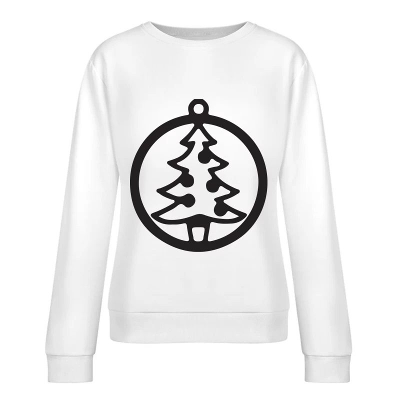 Décoration de Noël en forme de sapin Femme Sweat-shirt à enfiler