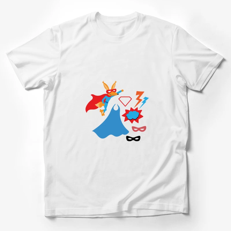 Renard Super Héros Coloré Homme T-Shirt
