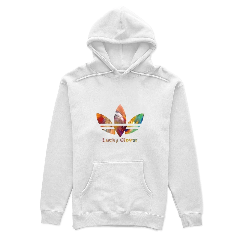 Buntes Logo mit Kleeblatt Damen Pullover Hoodie