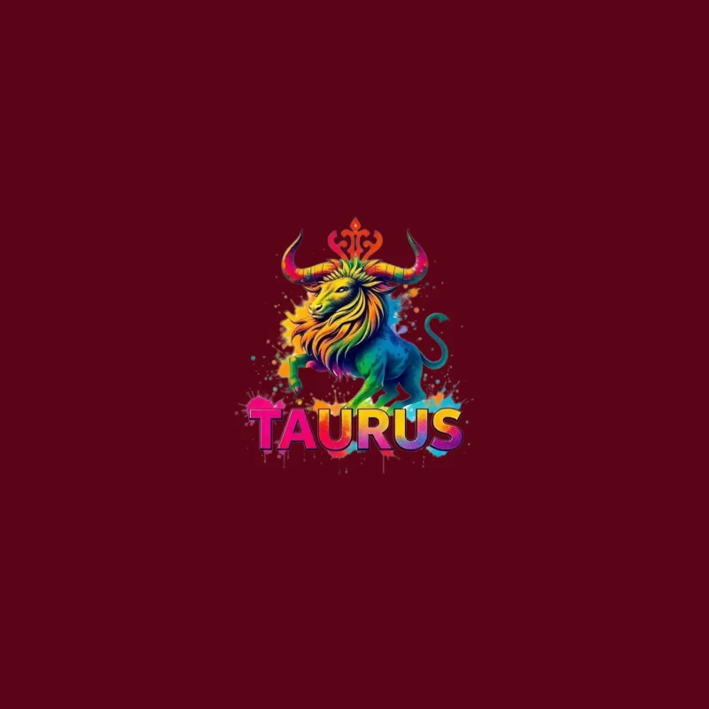 Colorful Taurus Zodiac Illustration Coffee Mug