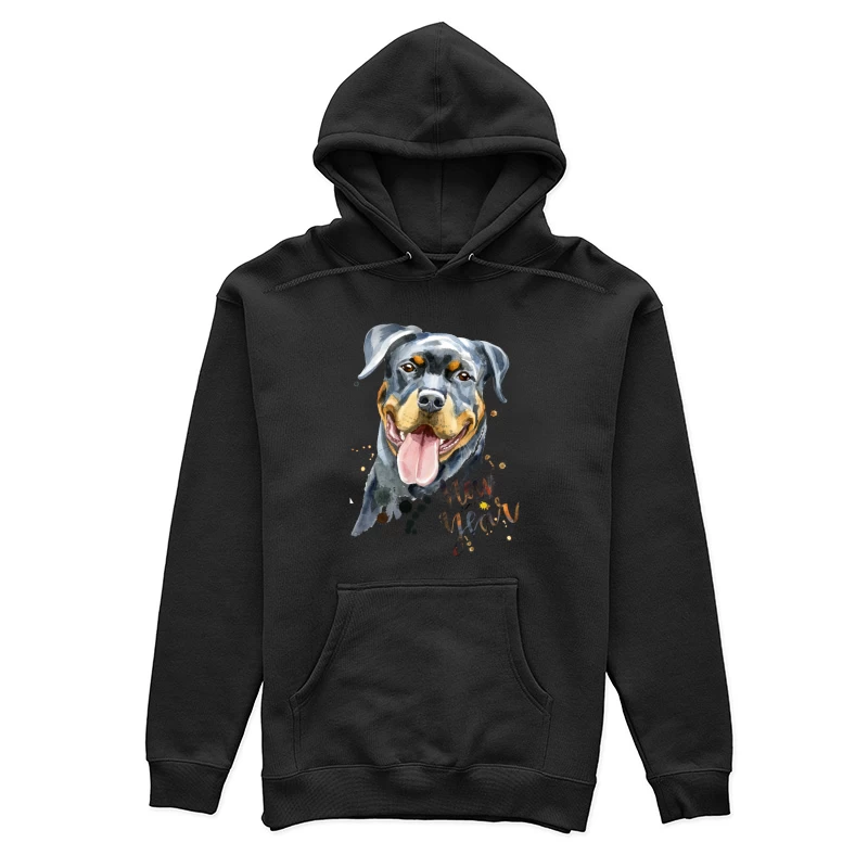 Peinture de chien pour le Nouvel An Femme Sweat à capuche