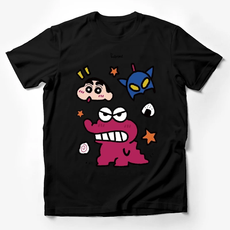 Bunter Cartoon-Charakter mit Emotionen Herren T-Shirt