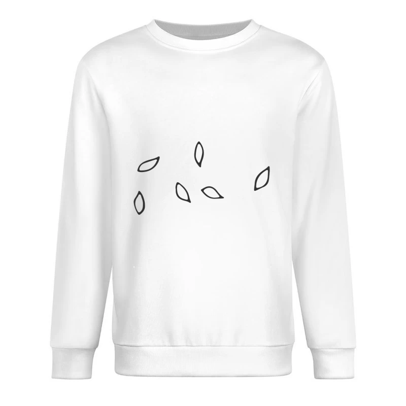 Design minimaliste avec formes feuille Homme Sweat-shirt à enfiler